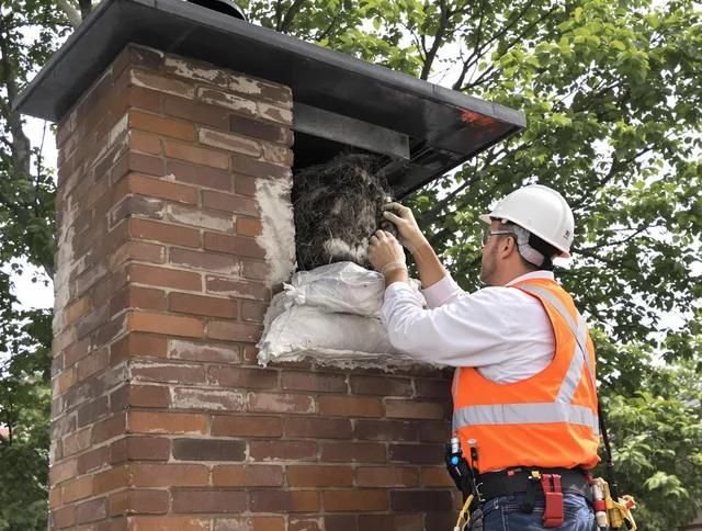 Humane removal of debris and animals by Davidson Chimney Sweep in Davidson, NC