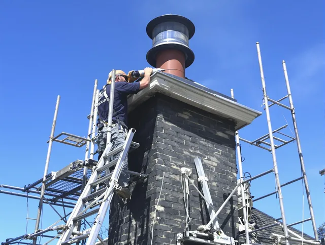 Sturdy chimney crown finished by Davidson Chimney Sweep in Davidson, NC