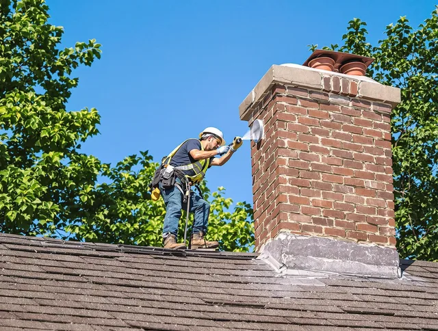 Davidson Chimney Sweep performing an inspection with advanced tools in Davidson, NC