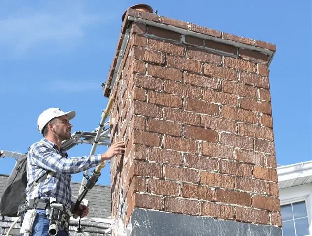 Brickwork for a chimney rebuild by Davidson Chimney Sweep in Davidson, NC