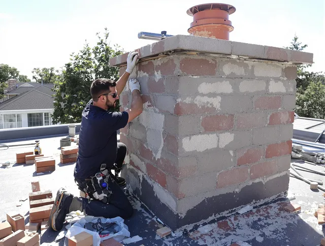 Advanced chimney repair process by Davidson Chimney Sweep in Davidson, NC